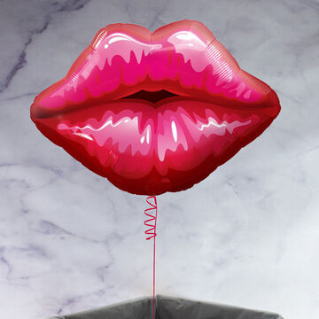 Giant 'Big Red Kissy Lips' Foil Balloon