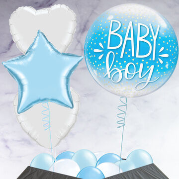 Baby Boy Printed Bubble Balloon Package