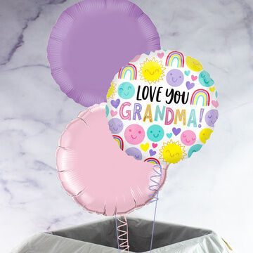 'Love You Grandma' Foil Balloon Set