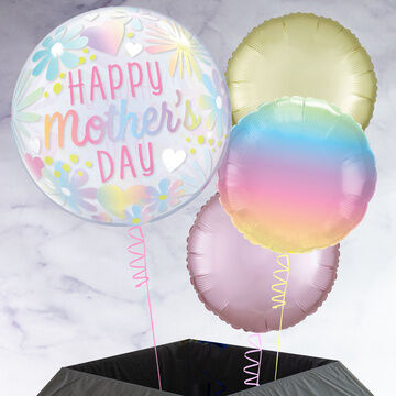 'Happy Mother's Day' Printed Bubble Balloon Package