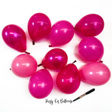 5" Dark Pink Scatter Balloons (Pack of 10)