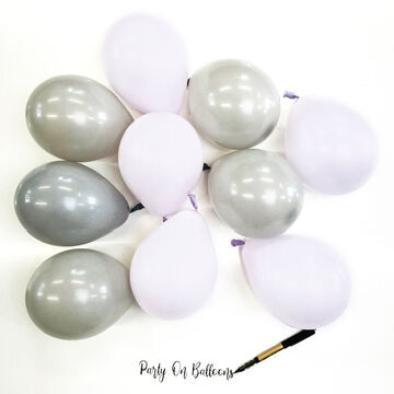 5" Lilac Swirl Scatter Balloons (Pack of 10)