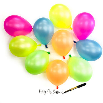 5" Neon Party Scatter Balloons (Pack of 10)