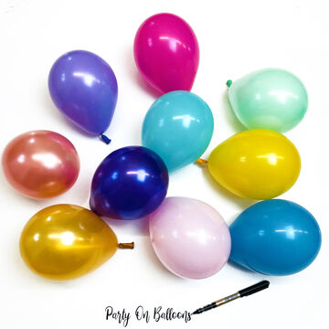 5" Unicorn Themed Scatter Balloons (Pack of 10)