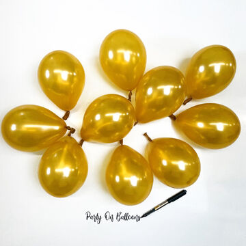 5" Gold Scatter Balloons (Pack of 10)