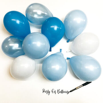5" Light Blue Shades Scatter Balloons (Pack of 10)