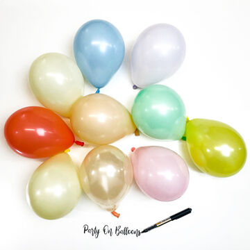 5" Pastel Shades Scatter Balloons (Pack of 10)