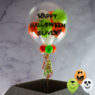 Halloween Monster Faces Balloon-Filled Bubble Balloon