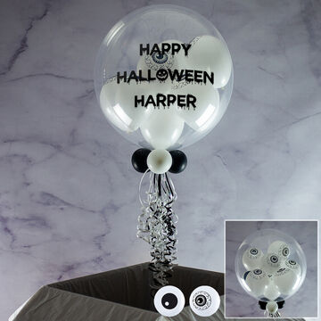 Halloween Spooky Eyeball Balloon-Filled Bubble Balloon