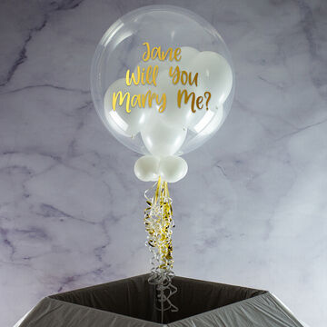 Personalised Christmas "Will You Marry Me?" Balloon