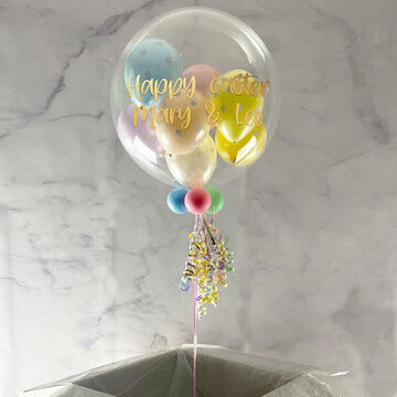 Personalised ‘Easter Egg’ Balloon-Filled Bubble Balloon