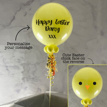 Personalised 'Easter Chick' Bubble Balloon