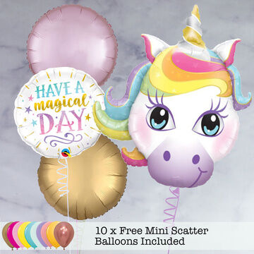 'Magical Day' Unicorn Balloon Package