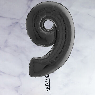 26" Black Number Foil Balloons (0 - 9)