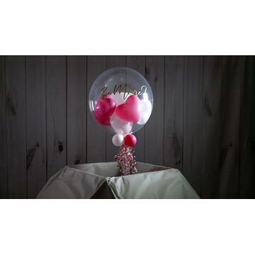 Holy Communion Personalised Feather Bubble Balloon