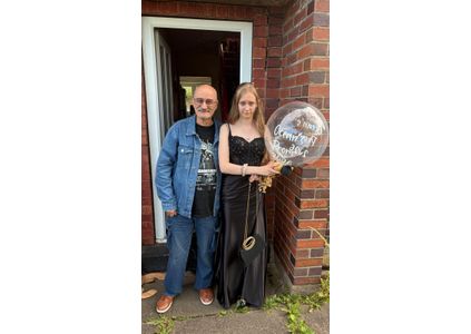 Customer image of Personalised 'Prom' Confetti Bubble Balloon