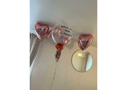 Customer image of Rose Gold Confetti Balloon Package