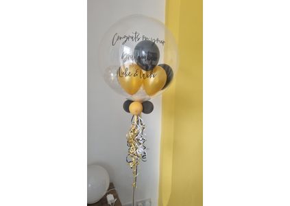Customer image of Graduation Personalised Multi Fill Bubble Balloon