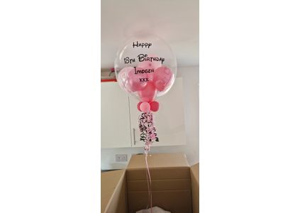 Customer image of 18th Birthday Personalised Multi Fill Bubble Balloon