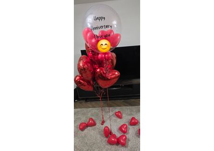 Customer image of Red Hearts Balloon Package