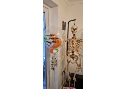 Customer image of Halloween Monster Faces Balloon-Filled Bubble Balloon