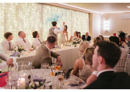 Customer image of Giant Poppable Blue Confetti Gender Reveal Balloon