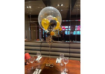 Customer image of 70th Birthday Personalised Multi Fill Bubble Balloon