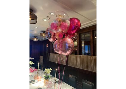 Customer image of Pink Glamour Balloon Package