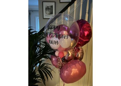 Customer image of Pink Glamour Balloon Package
