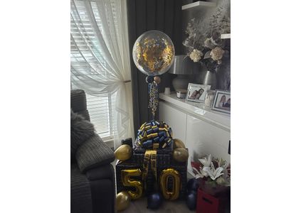 Customer image of 30th Birthday Personalised Confetti Bubble Balloon