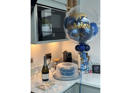 Customer image of Happy Birthday Personalised Multi Fill Bubble Balloon