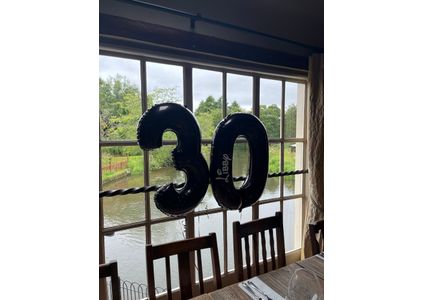 Customer image of 26" Black Number Foil Balloons (0 - 9)