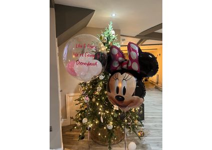 Customer image of 'We're Going To Disneyland' Reveal Minnie Foil Balloon Package