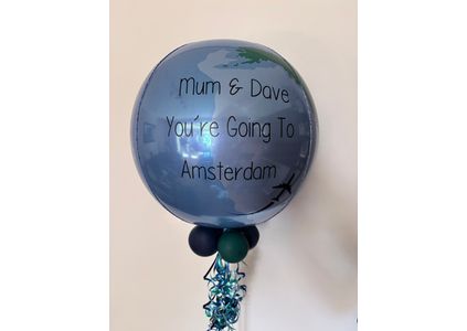 Customer image of Holiday Reveal World Bubble Balloon