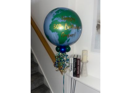 Customer image of Holiday Reveal World Bubble Balloon