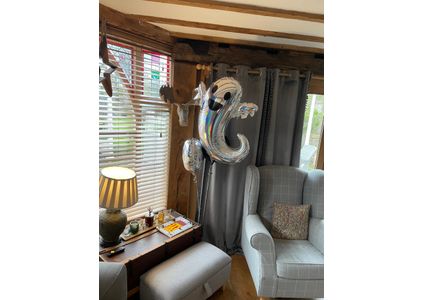 Customer image of Halloween Giant Ghost Foil Balloon Set