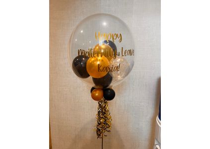 Customer image of Personalised Hollywood Glam Balloon-Filled Bubble Balloon