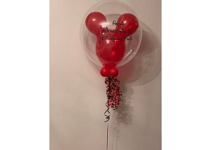 Customer image of 'We're Going To Disneyland' Mickey Latex Fill Balloon