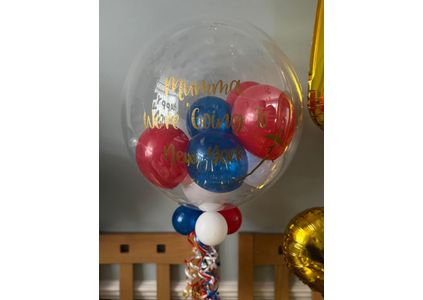 Customer image of Holiday Reveal Balloon-Filled Bubble Balloon