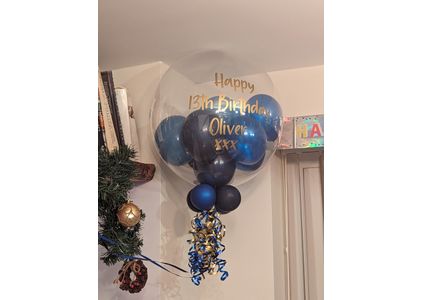 Customer image of 13th Birthday Personalised Multi Fill Bubble Balloon