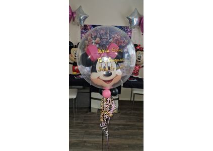 Customer image of 'We're Going To Disneyland' Reveal Minnie Mouse Bubble Balloon