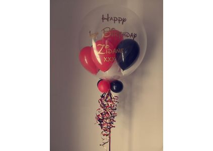 Customer image of Personalised Mickey Mouse Balloon-Filled Bubble Balloon