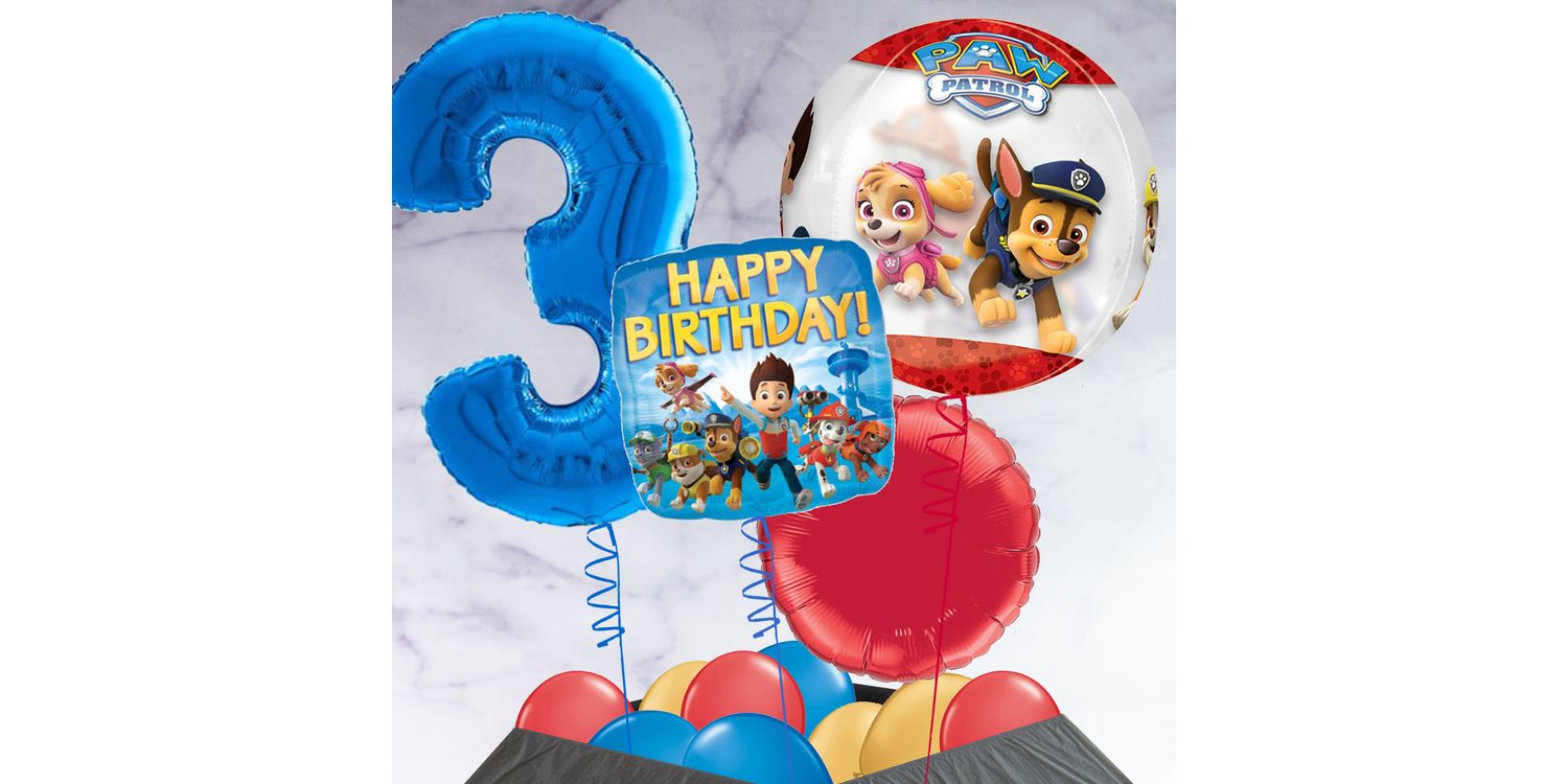 Palloncino Gigante Numero 5 In Foil Per Festa Di Compleanno - Decorazione Con Tema Paw Patrol - Resistente E Riutilizzabile