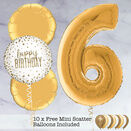 Gold Foil Number Balloon Package additional 2