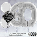60th Birthday Silver Foil Balloon Package additional 1