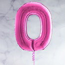 26" Hot Pink Number Foil Balloons (0 - 9) additional 2