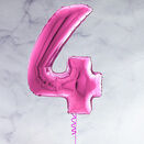26" Hot Pink Number Foil Balloons (0 - 9) additional 6
