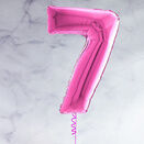 26" Hot Pink Number Foil Balloons (0 - 9) additional 9