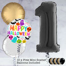 'Happy First Halloween' Foil Number Balloon Package additional 1