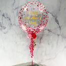 Personalised Heart 'Confetti Print' Bubble Balloon additional 1
